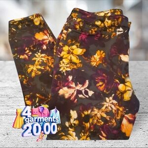 Zara basic dept floral denim skinny jeans size 10